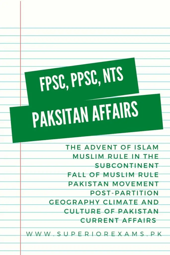 pakistan affairs mcqs