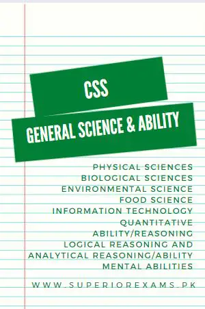 CSS General Science and Ability